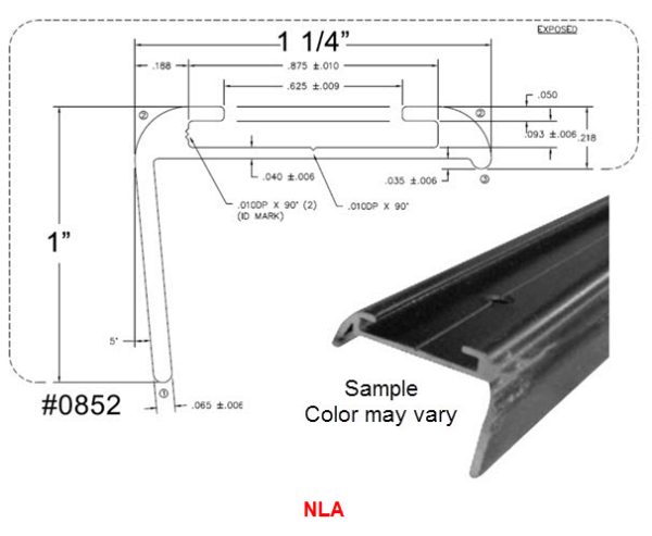 Trim - Corner Insert - T-4 Long Leg - 108" - Polar White