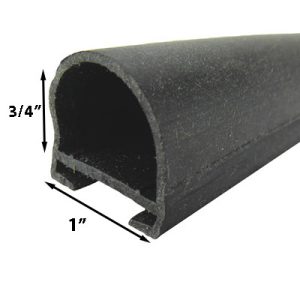 Seal - Co-Extruded - Bulb Seal - Slide On - TPE - Black - 700'/Box