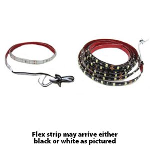 Light - Strip - 96" - LED - Flexible - Black PCB - w/12" Wire Leads - White