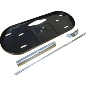 Tray - LP - 20# - Pan/Rod - w/V-Bar & Wingnut - Black