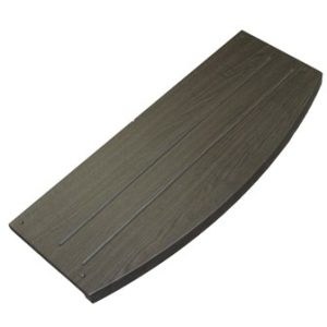MDF - Step - Tread - 1 1/4" x 11 1/2" x 28 1/2" - Pressed -C2 - Round Over - w/Buildup - Obsidian Oak