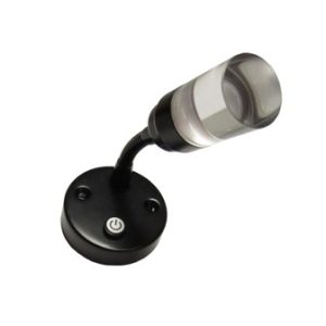 Light - Reading - 12V - LED - Flexible - w/Programmed Switch & USB - Warm - Black