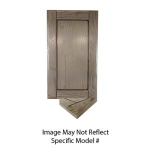 Cabinet - Door - RPSQ - 12" x 27" - 2 1/4" Rail - w/Chamfer - #5 Raised - Red Oak - BE3 Edge - Garden Teak Oak Glazed - 40 Sheen