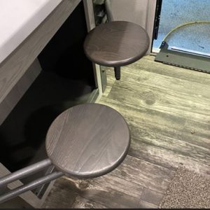 Bar Stool - Seat Top - 9 5/8" - For Island Seats - European Beech - Urban Charcoal