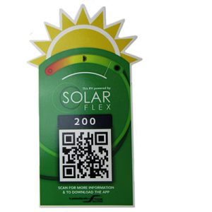 Label - 2.75" x 5" - Solar Flex 200 - White Cast Vinyl