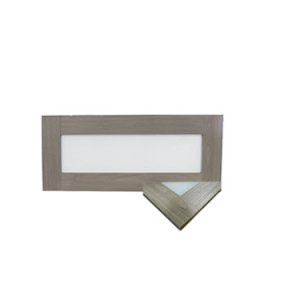 Cabinet - Door - CHSQ - 21" x 12 1/2" - Carb 2 - MDF - Clear Glass - w/Full White Etch - E2W - Silverton Maple