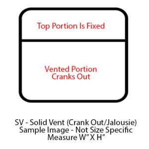 Window - 48" x 35" - SV - Grey 20 - Temp - Black Frame