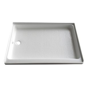 Shower - Pan - 24" x 36" - Left Hand Drain - w/2" Skirt - White