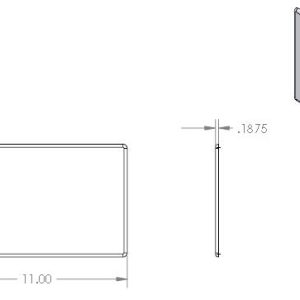 Shower - Access Panel - 7" x 10" - Parchment White