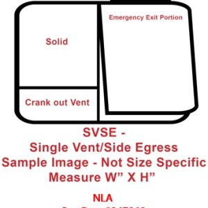 Window - 48" x 35" - SVSE - Grey 55 - Temp - Black Frame #2000