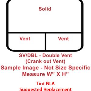 Window - 60" x 29" - SV/DBL - Grey 55 - Temp - Black - #2000