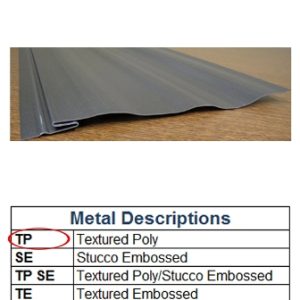Siding - 030 - 9 1/4" x 445" - 1MDM - SL - Met. Brushed Nickel - TP