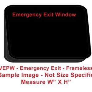 Window - 30" x 20" - VEPW - Grey 20 - Temp - Black - w/Screen - Frameless - F300-43424