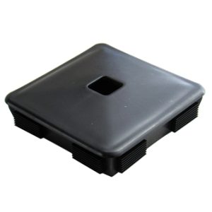 Bumper - End Cap - Cover - 4" - Barbed - Black - 200/Bx