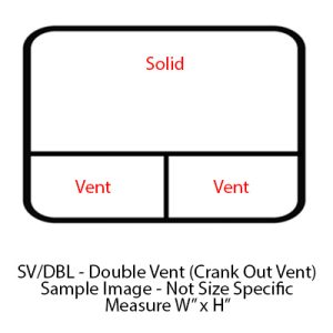 Window - 60" x 29" - SV/DBL - Grey 20 - Temp - Black Frame - #2000