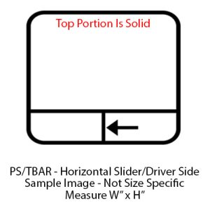 Window - 48" x 35" - PS/TBAR - Grey 20 - Temp - Black Frame - 8800 Series - 8800-44469