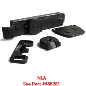 Screen - Door - Latch Complete - Blk