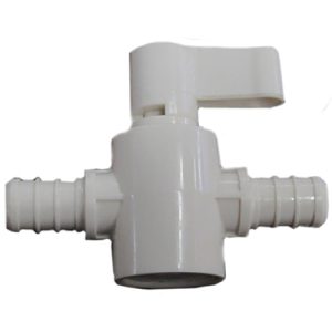 Valve - Straight Stop - 1/2" B x 1/2" B  - Poly Alloy - Plastic - Roc 14065