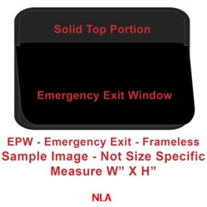 Window - 30" x 29" - EPW - Grey 20 - Temp - Black - w/Screen - Frameless - #3000