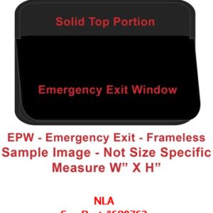 Window - 30" x 29" - EPW - Grey 20 - Temp - Insulated - Black - w/Screen - Frameless - #3000