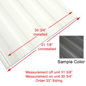 Siding - 024 - 33" x 96" - 1MDM SL - Auspex Gray