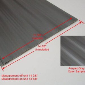 Siding - 024 - 16" x 360" - Order Per Lineal Foot - 1MDM SL - Auspex Gray Metallic