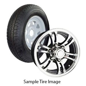 Tire - Ridgway - ST225/75R15 LRE - 15" x 6" - 6H 5.5 - Gunmetal Jaguar Aluminum Wheel - TR600HP