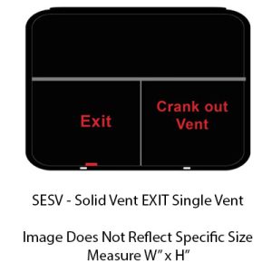 ***DO NOT USE!!USE KRV# 395795***Window - 72" x 35" - SESV - Grey 20 - Temp - Insulated - Black - w/Screen - Frameless - F300-43854 - w/Clamp Ring 8505-12 (V000466505) - Screw (239694) + Knob (234440)