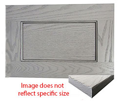 Cabinet - Door - FPSQ - 21" x 16" - 2 1/4" Rail V-Groove Joint - C&S Shaker - Red Oak - Astana Pine