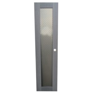 Passage - Door - 1 1/4" x 18" x 72" - Carb 2 - L&L - Assembled - 1P - Glass Door - Diamond Double Full Scale - Modern Maple