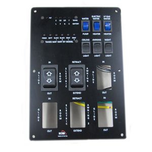 Monitor Panel - Convenience Center - 6 Buttons - 6 Switches - 4 Slide Cutouts - w/5 Amp Fuse & Holder - Outback TT