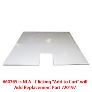 Cover - Bulkhead/Pin Box - 99 1/2" x 104 1/2" - TPO - w/Cutout - Smoke White