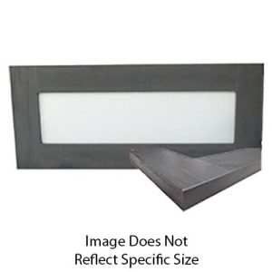 Cabinet - Door - CHSQ - .675" x 21" x 9" - Carb 2 - MDF - E2W - Clear Glass - w/Full White Etch Glass - Painted Charcoal