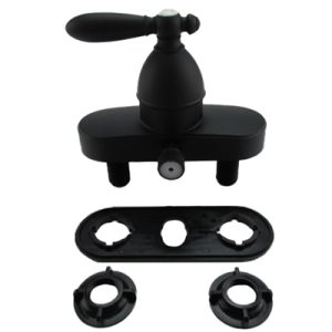 Shower - Faucet Only - Single Teapot Handle - Non-Metal - Black