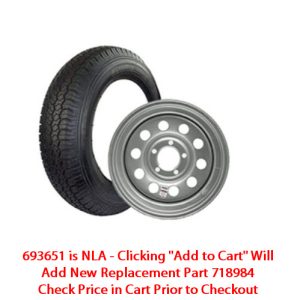 Tire - Ridgway Sport - ST215/75R14 LRD - SV - 14" x 5.5" - 5-4.5 - Silver - Mod - Steel Wheel