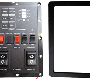 Monitor Panel - Convenience Center - 5 Tank - 5 Switches - 2 Slide - 1 Awning - Mini Black