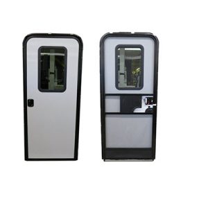 Entrance - Door - RH - 30" x 78" - 8070R - FB - BCMH - PWFS - ISPL - BKP - NOB - STDBBT20 - BSCD - BKP - NT - BLKSLD