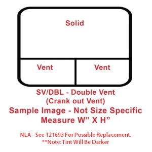 Window - 72" x 40" - SVDBL - Grey 55 - Temp - Black Frame