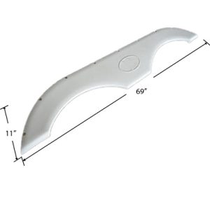 Fender - Skirt - 11" x 69" - Tan - Injected