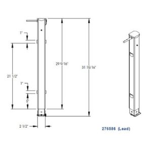 Jack - Landing Gear - Lead Leg - Pac Rim - w/Drop Leg & Snap Pin