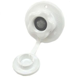 Fill - City Water w/Plastic Valve - w/Coupler Cover - White
