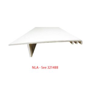 Trim - 14' - Smooth - Polar White - Slideout - w/Retainer