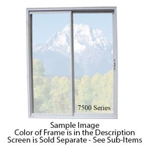 Patio - Door - 60" x 72" - OX DSB CL Tmp - Black - 7500 Series