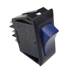 Switch - Body - 12V - 1G - Blue/Black Body - w/Blue Light