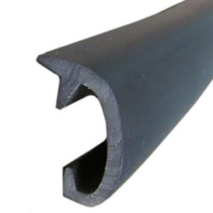 Trim - Screw Cover - Snap On - w/Offset Leg - Black  (300'/Roll)