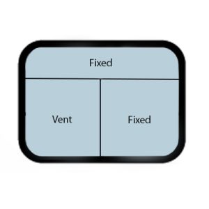 Window - 72" x 35" - PS/TBAR - Gray 20 - Temp - Black - 20" Red (Exit) - 8800-44036
