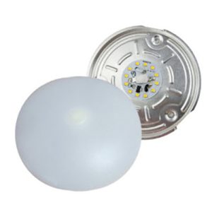 Light - Ceiling - Round - 4 1/2" - 12V - LED - Mushroom Light - Ultra Bright - (Cool White) - w/Switch