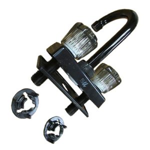Faucet - Bar Faucet - 4" - Smoke Handles - Black
