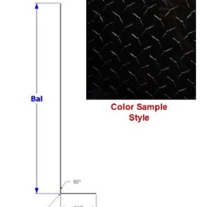 Siding - 024 - 24" x 96" - D-36 - Tread Emb w/Film - Black