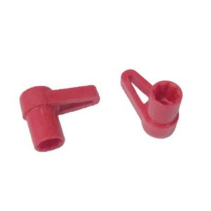 Valve - Handle - Extended - Red - Tear Drop